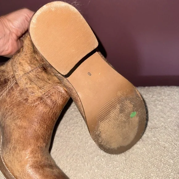 Diba true Brown Leather cowboy Boots womens 8 - Picture 4 of 5